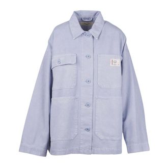 Max Mara Denim Jackets, female, Blue, Size: XL Giacca workwear