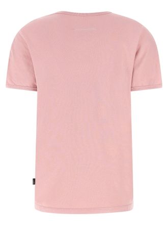 Maison Margiela Flocked Logo T-Shirt - Pink