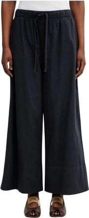 Barbour Broeken, Dames, Blauw, XL, Katoen, Josie Wijde Broek