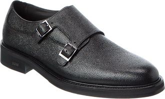 HUGO BOSS Larry Monk Leather Loafer