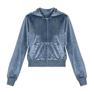 Rag & Bone Miramar Velvet Hoodie - Sweatshirts & Hoodies - Mujer - Azul - M