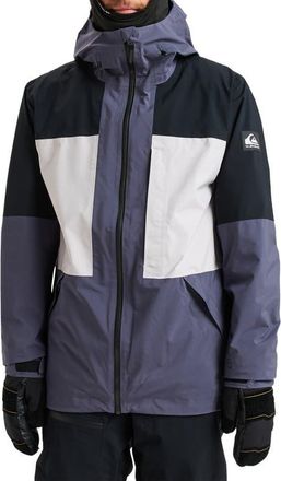 Quiksilver Forever Stretch Gore-Tex Waterproof Ski Jacket in Graystone at Nordstrom, Size X-Large