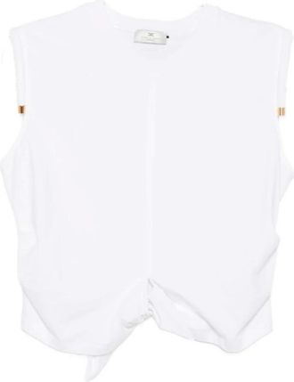 Elisabetta Franchi Mujer, Camisetas, Blanco, Talla: L