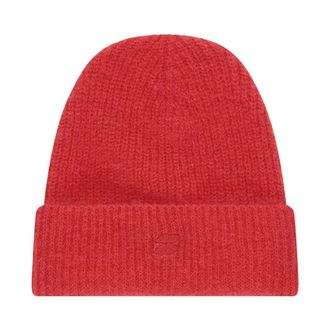 By-Bar Amsterdam Accessoires, Dames, Rood, ONE Size, Logo Beanie Muts