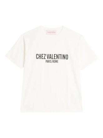 Valentino Garavani T-shirt con stampa Chez Valentino - Toni neutri