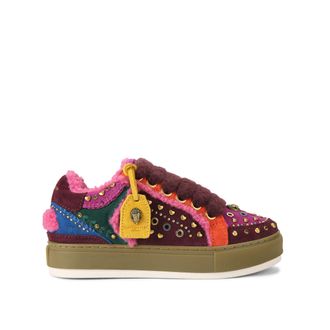 Kurt Geiger Womens Suede Southbank Tag Sneakers - Multicolour - Size UK 3