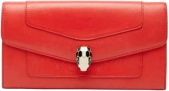Bulgari Pre-owned Wallets, female, Red, Size: ONE SIZE Pre-owned Vintage Wallet