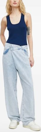 Lovechild Canotta a coste con scollo ampio - Blu