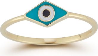 Ember Fine Jewelry Evil Eye Ring in Gold at Nordstrom Rack, Size 7