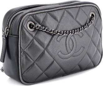 Chanel Ballerine Camera Case Bag Quilted Calfskin Small crossbody bag - Grey