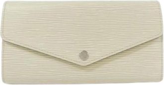 Louis Vuitton Pre-owned Wallets, female, White, Size: ONE SIZE Pre-owned Long wallet (bi-fold)