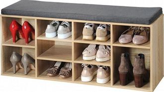 KESPER Armario Para Zapatos Blanco Con Asiento 103,5 Cm
