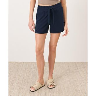 Pact CloudKnit Curved Hem Short in Navy Blue at Nordstrom, Size Xx-Large