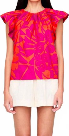 Marie Oliver Cassie Top In Dahlia