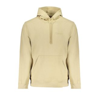 Calvin Klein Mens Ckj Classic Hoodie Pale Yellow Cotton - Size X-Large