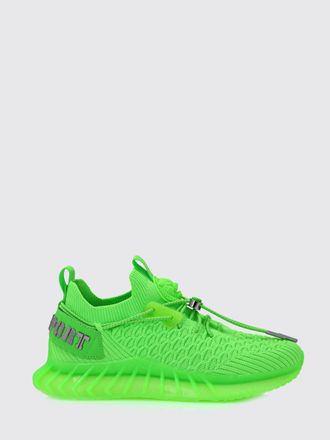 Plein Sport Technical Knit Low-Top Sneakers with Elasticated Ankle and Double Pull Tab