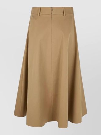 Semicouture cotton a-line skirt