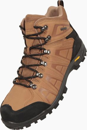 Mountain Warehouse Mens Mountain Warehouse Mens Hurricane Extreme Leather IsoGrip Waterproof Boots - Brown - Size: 10