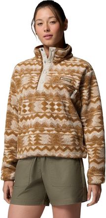 Columbia Korte Sherpa-fleecejack met halve knoopsluiting in Helvetia