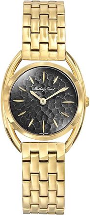 Mathey-Tissot Womens Saphira Black Dial Watch
