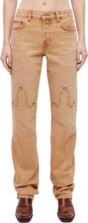 Re/Done Easy Straight Jean In Western Desert Sand