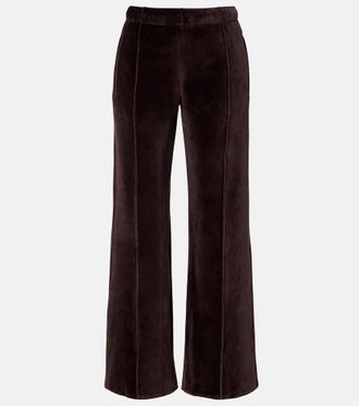 Courr&egrave;ges Courr&egrave;ges Pantalones deportivos de terciopelo en mezcla de algod&oacute;n