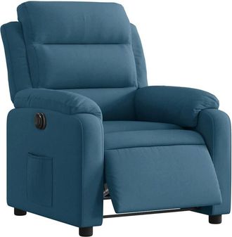 vidaXL Vidaxl - Sill&oacute;n Reclinable El&eacute;ctrico Terciopelo Azul