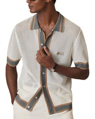 Reiss Crusoe Crochet Contrast Top