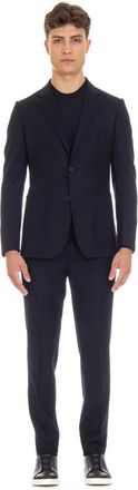 Ermenegildo Zegna Single Breasted Suit Set - Heren - Business pakken - Blauw - S - Wol - Kostuums