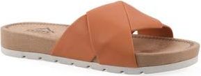 White Mountain Tincie Slide Sandal in Orange Smooth at Nordstrom Rack, Size 9.5