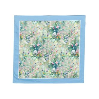 D'Aniello Silky Scarves, female, Multicolor, Size: ONE SIZE Flower Silk Scarf