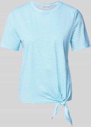Tom Tailor Denim Regular Fit T-Shirt mit Knoten Detail in Hellblau, Gr&ouml;&szlig;e XS