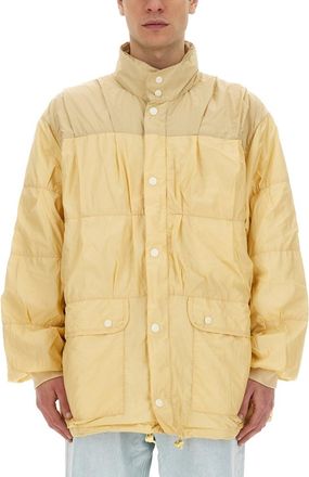 Our Legacy Light Yellow Solid Mock Collar Jacket