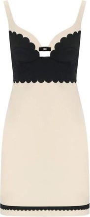 Elisabetta Franchi Mujer, Vestidos, Blanco, Talla: S