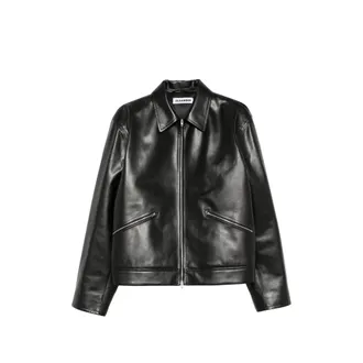 Jil Sander Zip-up Leather Jacket