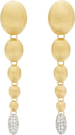 Nanis 18kt geelgouden oorbellen met diamant