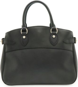 Louis Vuitton Noir Epi Leather Handbag Shoulder Bag Tote Bag (Pre-Owned)