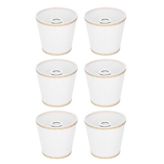 OEM Pantallas De Tela Para L&aacute;mparas De Ara&ntilde;a Y Apliques De Pared - 6 Piezas Con Casquillo E14 E Interfaz