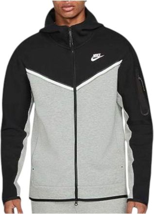 Nike Tech Fleece Full-Zip Hoodie Black Dark Grey Heather CU4489-016