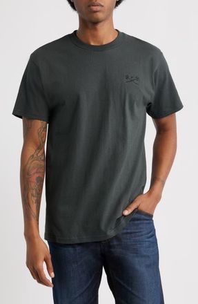 Dark Seas Go-To V2 Embroidered T-Shirt in Dusty Black at Nordstrom, Size Large