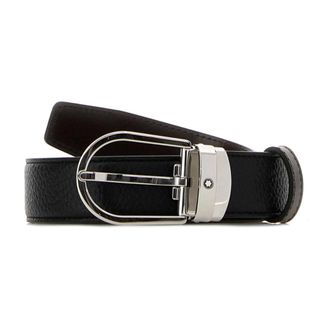Montblanc Belts, male, Black, Size: ONE SIZE 30 mm Reversible Leather Belt