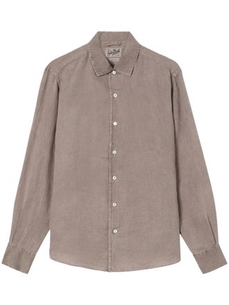 MC2 Saint Barth Relaxed Fit Linen Shirt with Vintage Aesthetic