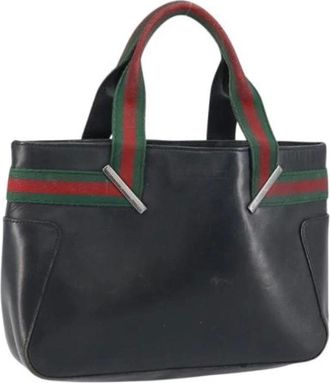 Gucci Pre-owned Handbags, female, Black, Size: ONE SIZE Pre-owned Vintage Handbag