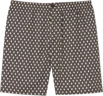 Lacoste Shorts met patroon - Bruin