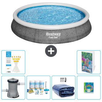 Bestway Piscina Bestway Fast Set Redonda - 396x84 Cm - 7-piezas S282