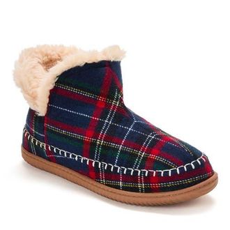 Dearfoams Brixen Bootie Slipper in Blue Multi at Nordstrom, Size 12