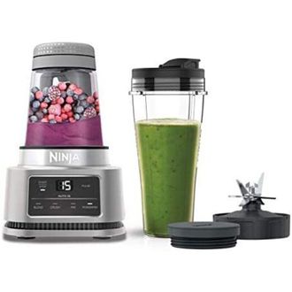 Ninja Batidora Foodi Power Nutri, 2 En 1 Vaso De 700 Ml Y Bol De 400 Ml, Motor Smarttorque Y Tecnolog&iacute;a Auto-iq [cb100eu] - Amazon Vine