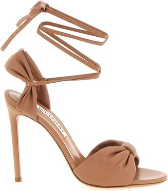 Aquazzura Multicolor Lamb Leather Stiletto Heel Womens Sandals
