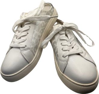 Corkys Women Spiked Sneakers In White Leopard