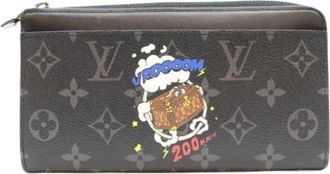 Louis Vuitton Pre-owned Long wallet (bi-fold) - Heren - Pre-owned - Zwart - Maat: ONE Size